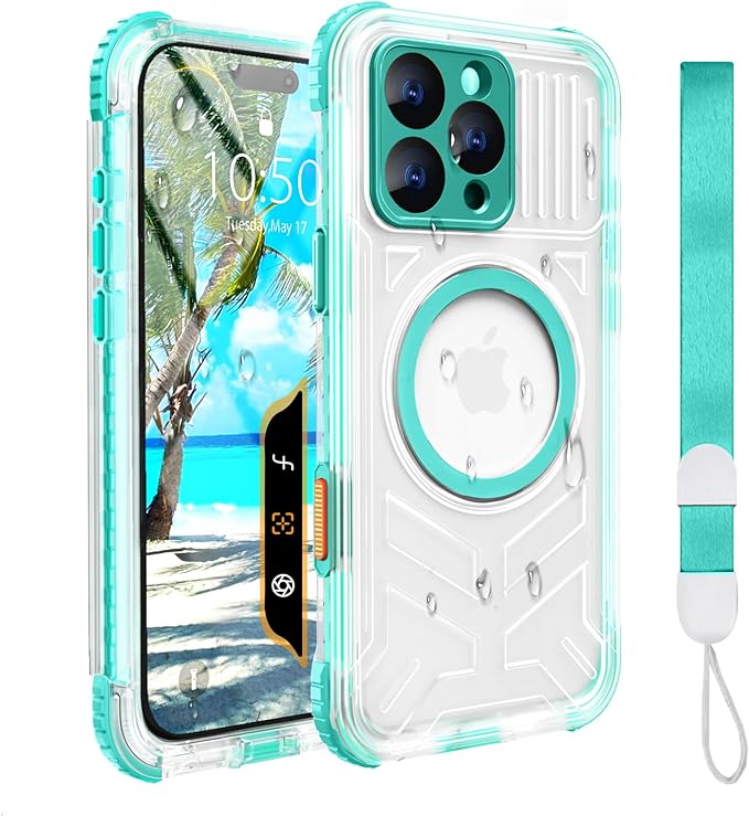 for iPhone 16 Pro Waterproof Case Compatible by EVCING