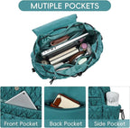 CLUCI Puffy Quilted Backpack Purse - Image 3