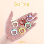 12 Pack Cute Carabiner Keychain Clips, Apple Shape Carabiner Clip Aluminum Clips - Image 3