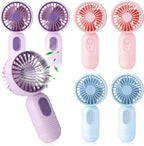 Rossesay 6 Pcs Mini Portable Fan Bulk Cute Handheld Lightweight Small Little by Rossesay