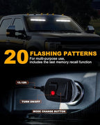 HLauto 6Z4J Emergency Dash Strobe Lights: 2x16.8 inch White Safety Lights - Image 4