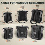 OSAH DRYPAK Waterproof Backpack Dry Bag 35L/55L/85L– Heavy Duty Roll-Top Hiking - Image 2