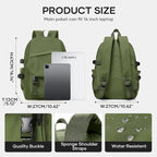 coowoz Lightweight School Backpack College Laptop Backpack - Image 3