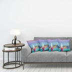 Ambesonne Abstract Oil Painting Decorative Throw Pillow Case Pack of 4 - Image 3