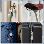 AirTag Holder with 304 Carabiner, 4 Pack IPX8 Waterproof Shockproof PC Hard Case - Image 7