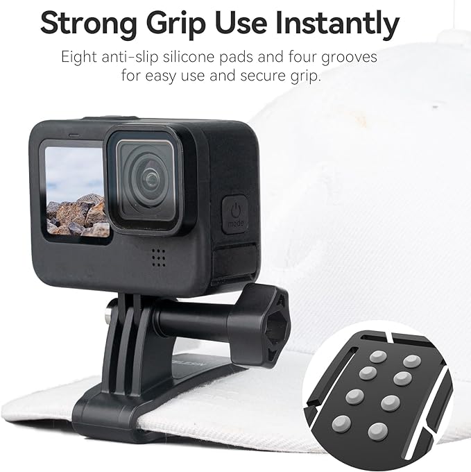 TELESIN Head Strap Mount with Cap Clip, Quick Release Head Belt Mount - Image 5
