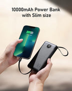 VEEKTOMX Portable Charger Built-in Cables, 10000mAh Power Bank - Image 7