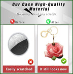 BORKUANA Leather Keychain Holder Case Compatible - Image 4