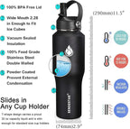 SENDESTAR Water Bottle 32oz, Wide Mouth Stainless Steel Vacuum Insulated Double - Image 5