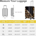 ANNA QUEEN Leopard Print Luggage Cover, Luxury Animal Pattern Suitcase Protector - Image 4