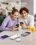 Portable Charger Built-in Cables and AC Wall Plug, 10000mAh 22.5W PD Fast - Image 4