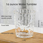 BPA-Free Plastic Tumblers 6 Pack | Reusable Dishwasher Safe | Stackable - Image 2