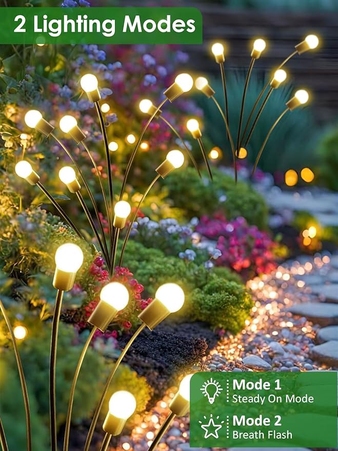 2026 Upgraded Solar Lights Outdoor, 8 Pack Solar Garden Lights - Image 3