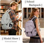coowoz College Backpack Waterproof Black College Bags - Image 7