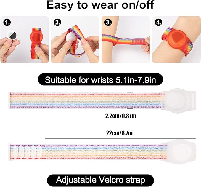 Kids Wristband Compatible with Apple AirTag, Protective Case - Image 2