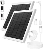 8W Solar Panel for Ring Camera, Spotlight Cam Battery, Includes Barrel Plug to by PUUQII