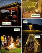 Solar Camping String Lights, 39.4 FT Fairy String Light, 4 in 1 Portable - Image 8