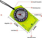Abvsdu 2 Pieces Orienteering Compass, Superior Hiking Survival Compass - Image 3