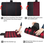 Tirrinia Large Waterproof Outdoor Blanket, Soft Warm Windproof Stadium Blanket - Image 8
