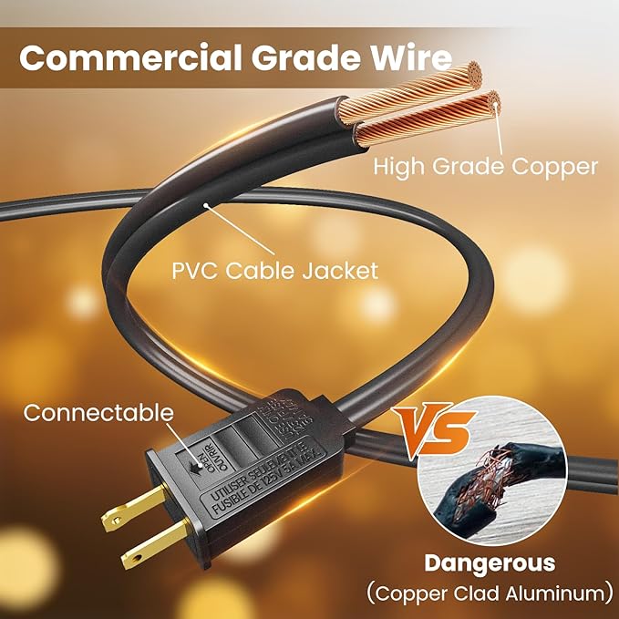RTTY 150 FT Outdoor String Lights Patio Light - Image 3
