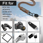 DDOUT Heavy Duty Paracord Lanyard 550 Paracord Braided Keychain - Image 4