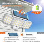 WdtPro Solar Lights Outdoor Motion Sensor, 3500LM Bright Solar Flood Lights - Image 2