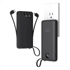 TESSAN Portable Charger with Built in Cables, 10000mAh Power Bank Fast Charging by TESSAN