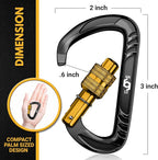 Rhino Produxs 12kN Heavy Duty Carabiner Clips, - Image 2