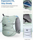 ECOHUB Running Hydration Vest Backpack, Lightweight Hydration Pack Bag Daypack - Image 3