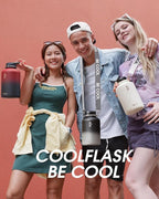 Coolflask Water Bottle with Straw, 32 oz Insulated Metal Water Flask with Straw - Image 7