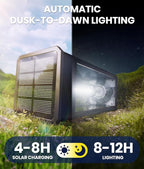 NEWMESSI Solar Pathway Lights for Outside, 4 Pack Garden Light Outdoor - Image 3