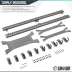 Savior Equipment Horizontal Steel Wall Mount Firearm Rifle Display Rack - Image 6