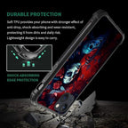 for iPhone 14 Case, Skull Lady Rose Pattern Graphic Design Girl Boy Soft - Image 7
