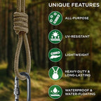 TECEUM Rope – 90 Feet x 1/4 Inch – Coyote Brown – Strong All-Purpose Utility - Image 4