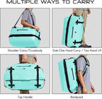 Haimont Large Waterproof Duffel Backpack Roll-Top Heavy Duty Dry Duffle Bag - Image 6