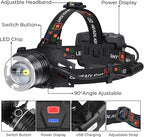 LED Rechargeable Headlamp 2 Pack, 000 Lumens Head Lamps Super Bright Long - Image 8