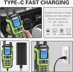 BAOFENG GMRS Handheld Radio Ham Radio Long Range GM21 Rechargeable Walkie - Image 5