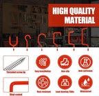 Garage Hooks Heavy Duty, Wall Mounted Steel Tool Hangers - Image 3
