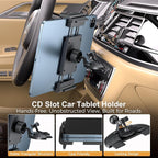 PLDHPRO iPad Holder for Car CD Slot, Adjustable Tablet Mount Air Vent Stand - Image 2