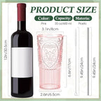 8 Set 20oz Vintage Plastic Tumbler - Image 2
