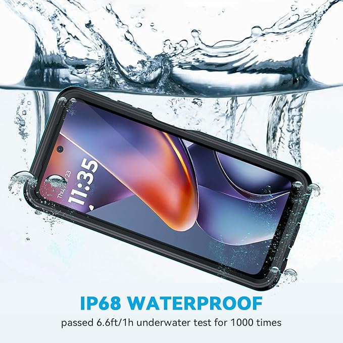 Lanhiem for Moto G 5G 2025 Case, IP68 Waterproof Dustproof Shockproof Case - Image 3