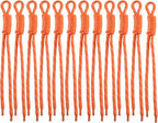 Paracord Keychain Paracord Bag Charm 12pcs Braided Nylon Rope Keychain Cord by Cmidy