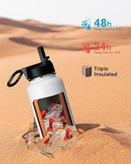 Coolflask Water Bottle 40 oz Insulated - Image 2