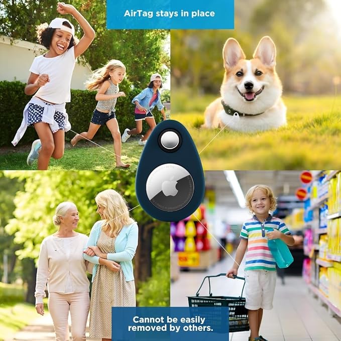 INFINITE ORBIT AirTag Holder for Kids – 2 Pack Anti-Removal Locking Case - Image 5