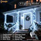Cool White String Lights Outdoor Christmas Decoration, 66 ft 200 LED Christmas - Image 2