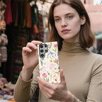 for Samsung Galaxy S23 Ultra Case, HL2 Aesthetic Flower Preppy Collage Hybrid 2 - Image 5