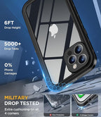 Design for iPhone 12 Pro Max Case Waterproof, Full Body Underwater Dustproof - Image 4