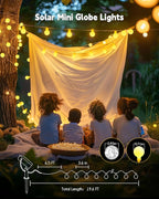 Brightown Solar String Lights Outdoor Waterproof, 19.6Ft 60 LED Globe Solar - Image 5