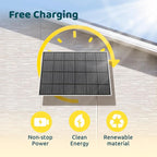 NETVUE Solar Panel for Bird Feeder Camera only, Type-C Charger, IP65 Waterproof - Image 4