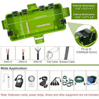 Medium Outdoor Electrical Box, IP54 Waterproof Extension Cord Cover w/ 6 Cable - Image 5